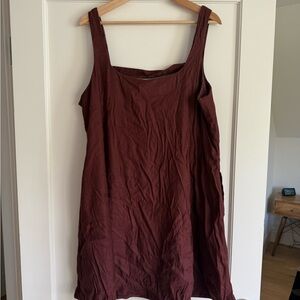Anthropologie | Maeve Maroon Shift Dress | Size XL
